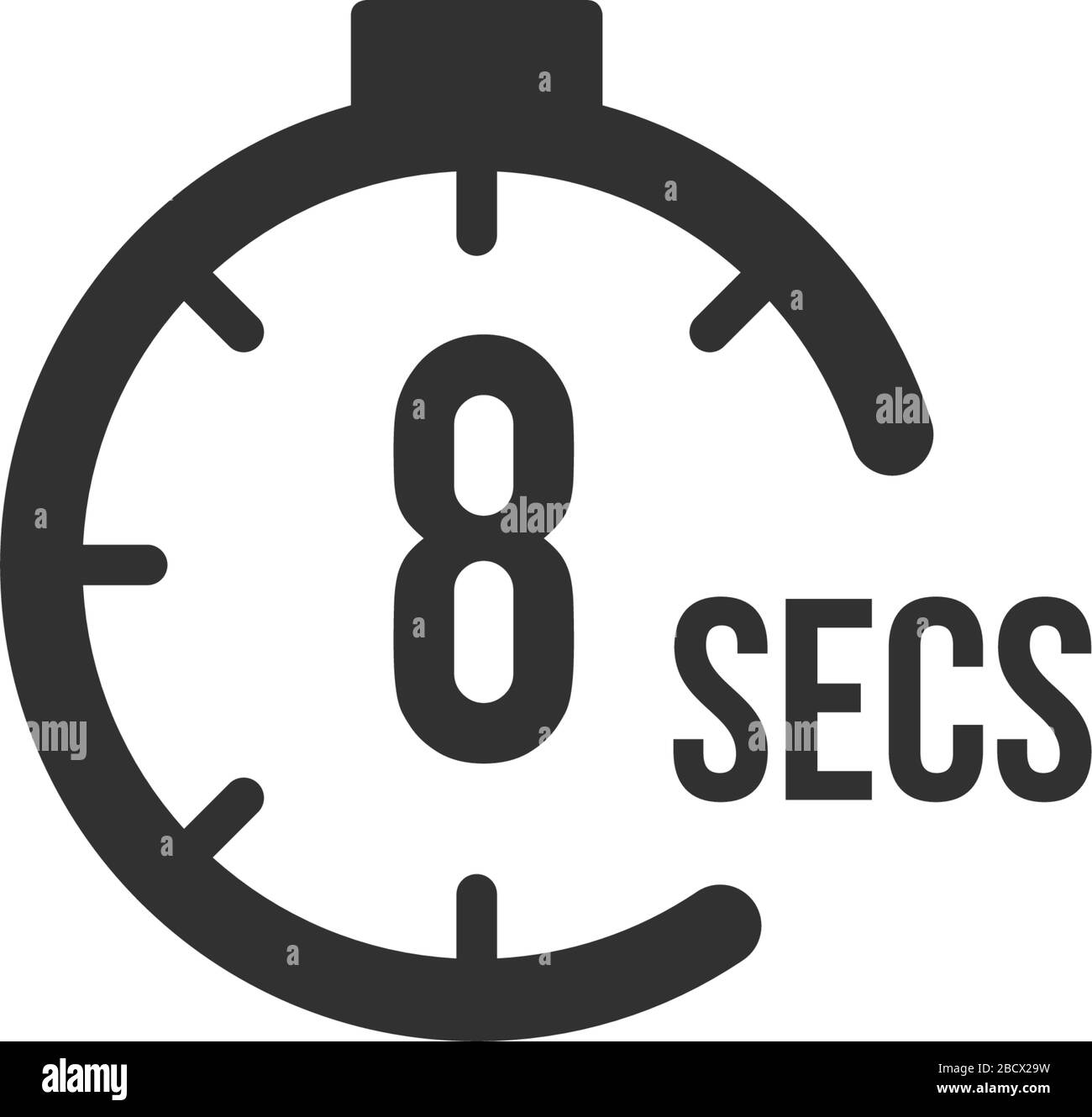bestyrelse forvisning Igangværende 8 seconds Countdown Timer icon set. time interval icons. Stopwatch and time  measurement. Stock Vector illustration isolated Stock Vector Image & Art -  Alamy