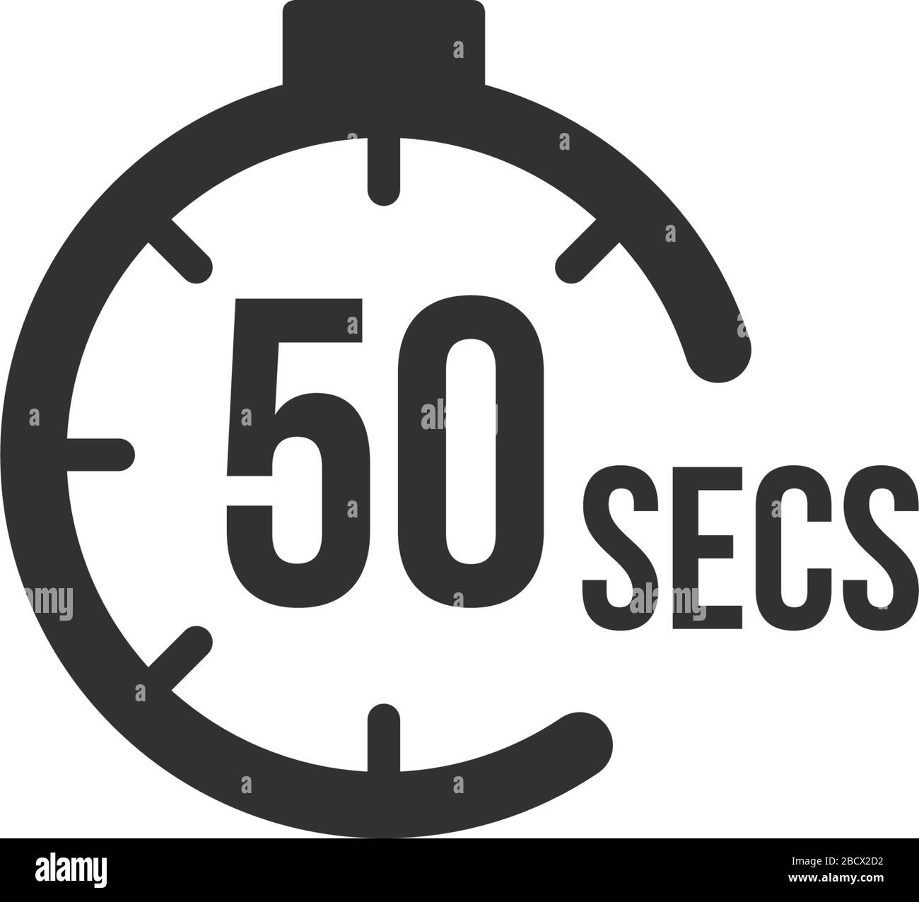 50 seconds Countdown Timer icon set. time interval icons. Stopwatch and  time measurement. Stock Vector illustration isolated Stock Vector Image &  Art - Alamy