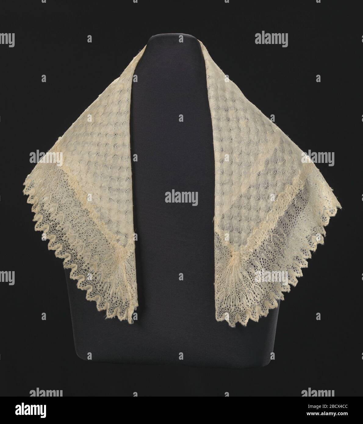 Silk lace and linen shawl given to Harriet Tubman by Queen Victoria. Harriet Tubman escaped the bonds of slavery as a young woman in the early 1800s. She returned to the South many times as a 'conductor' on the Underground Railroad to lead other African Americans to freedom. Silk lace and linen shawl given to Harriet Tubman by Queen Victoria Stock Photo