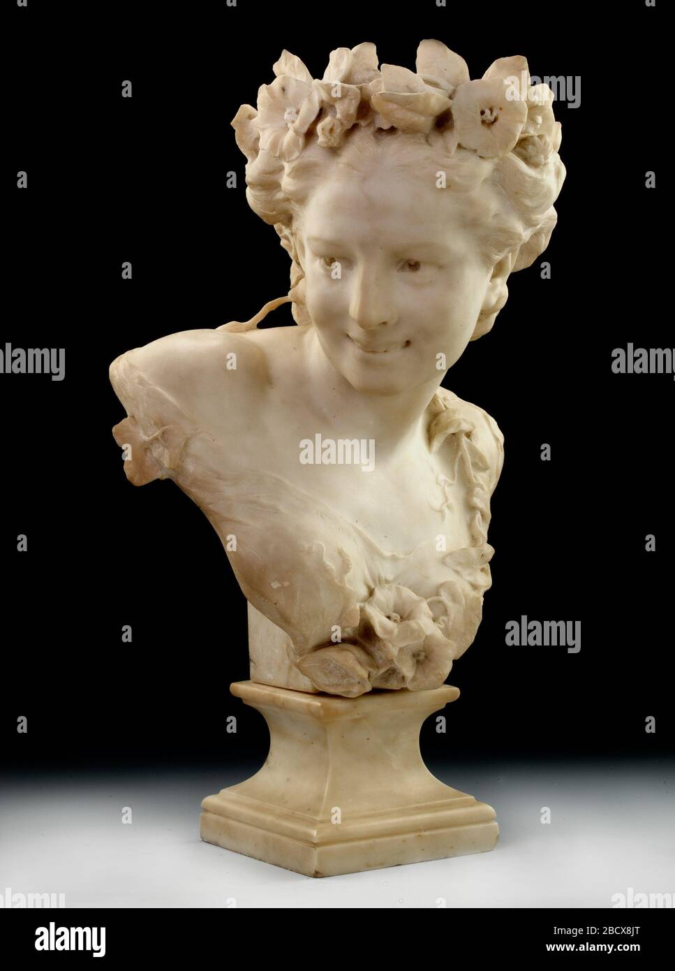 Springtime. Jean-Baptiste Carpeaux created this sculpture personifying the season of spring in 1871, when he was working on small editions and busts in order to make money during the Franco-Prussian War. Stock Photo