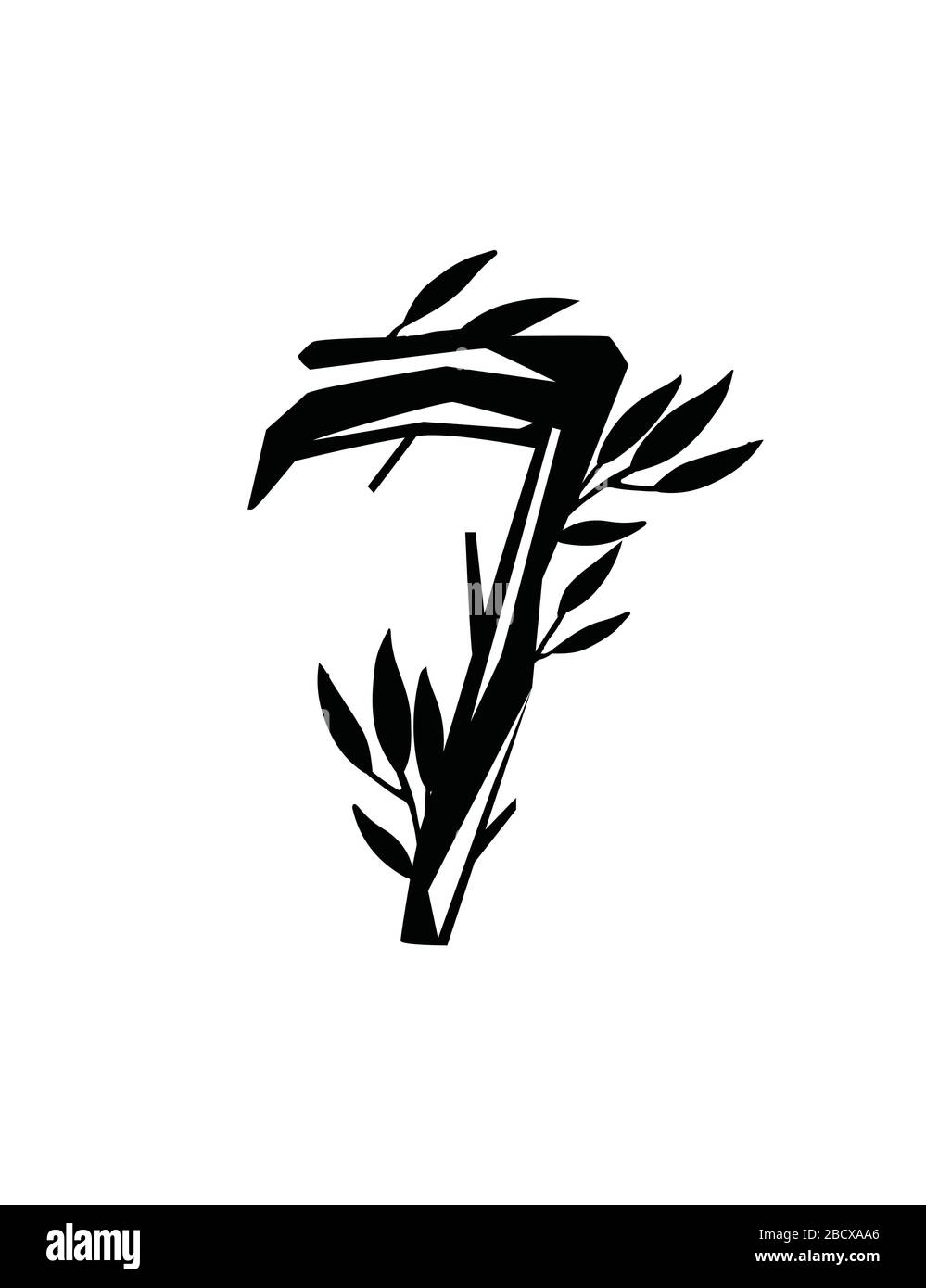 Black Silhouette Number 7 Style Tree Branches With Leaves Botanical Flowers Floral Art Design Element Flat Vector Illustration Stock Vector Image Art Alamy Black Silhouette Number 7 Style Tree Branches With Leaves Botanical Flowers Floral Art Design Element Flat Vector Illustration Stock Vector Image Art Alamy