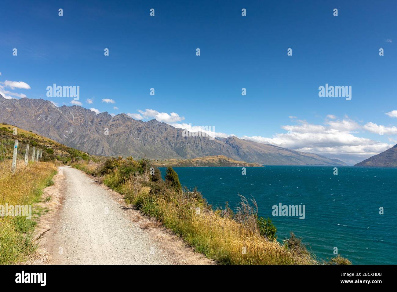 Frankton track along Kelvin Peninsula, Queenstown Stock Photo Alamy