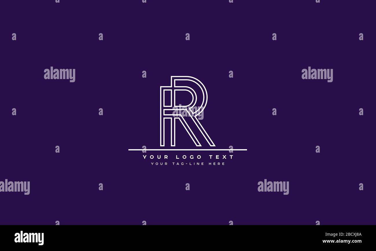 Abstract Letter R, RR Logo Design Stock Vector Image & Art - Alamy