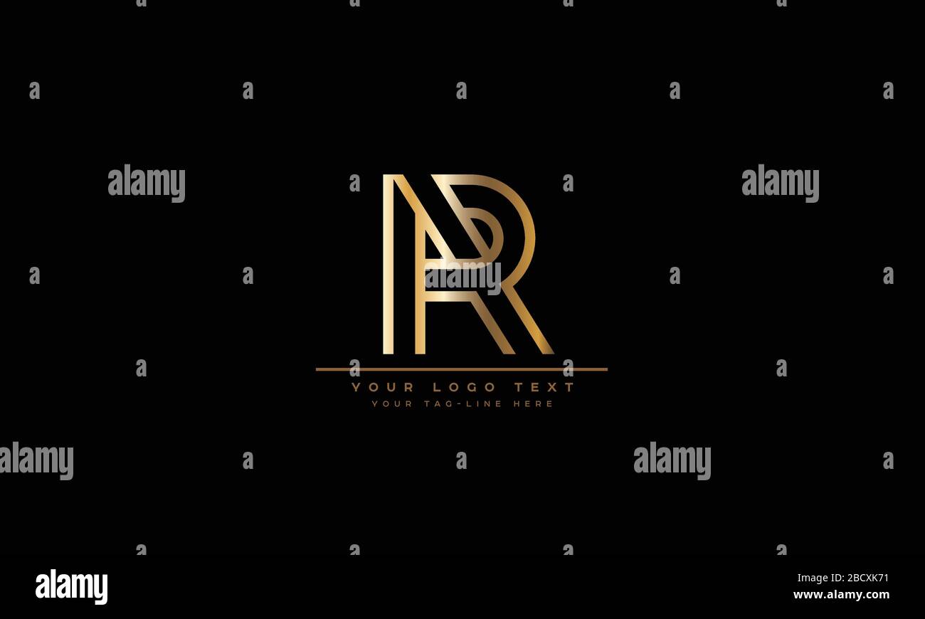 Abstract Letter R, RR Logo Design Stock Vector