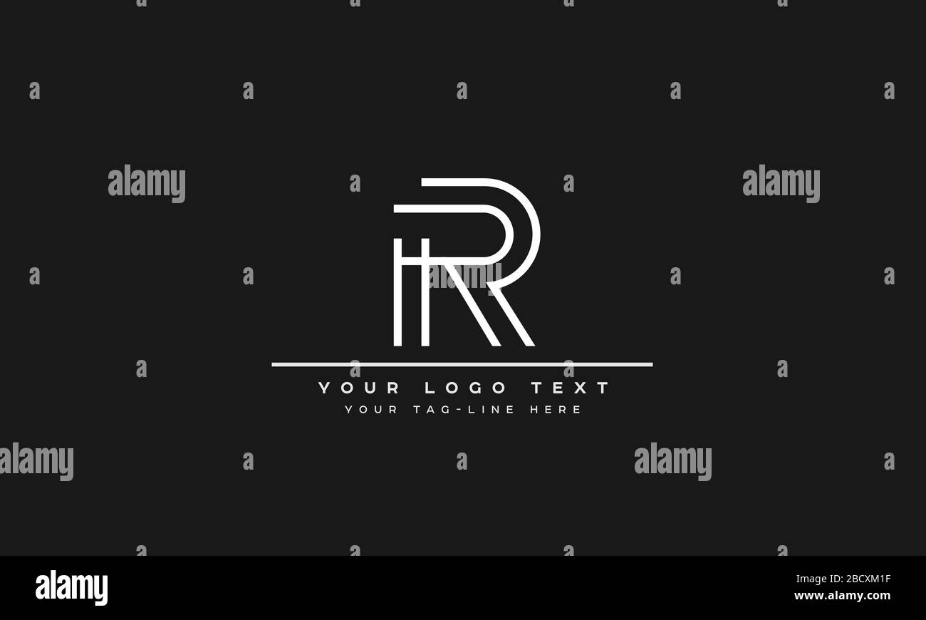 Abstract Letter R, RR Logo Design Stock Vector Image & Art - Alamy
