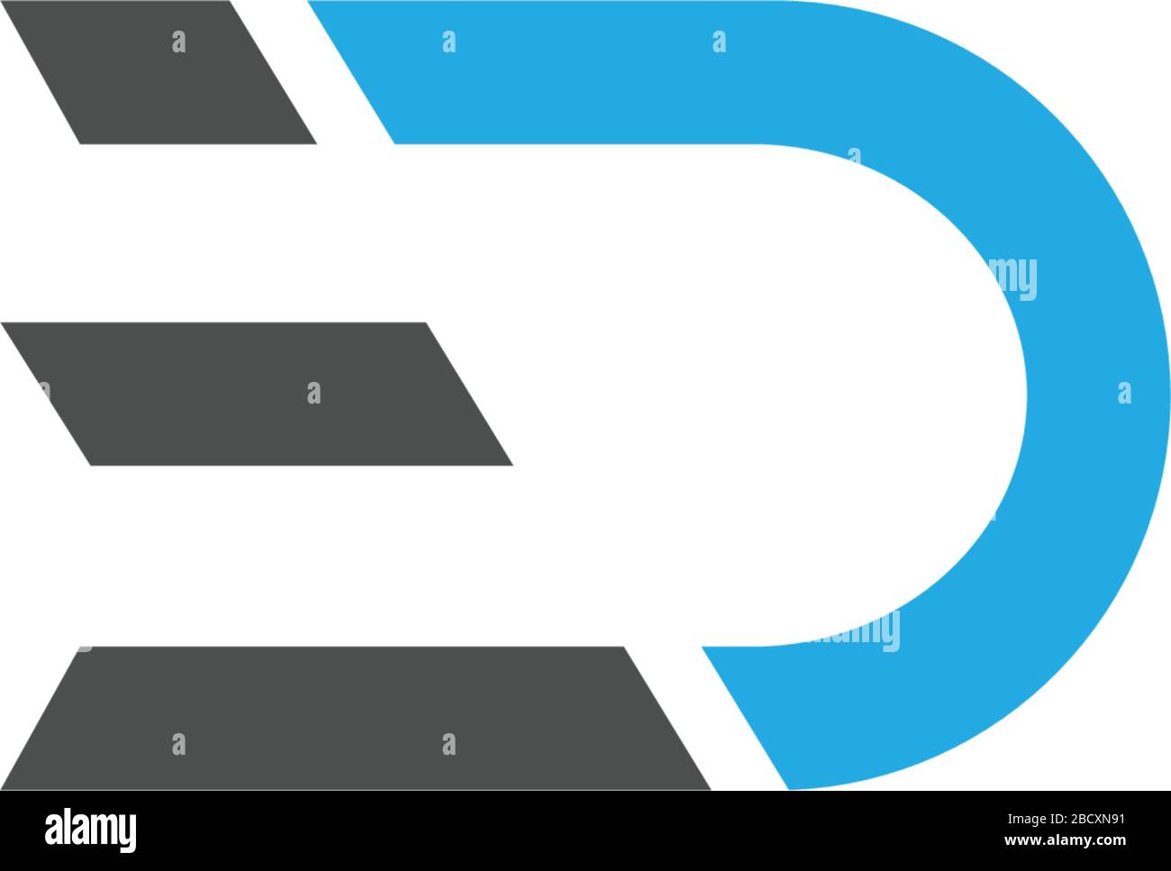 Letter ed logo images design vector Stock Vector