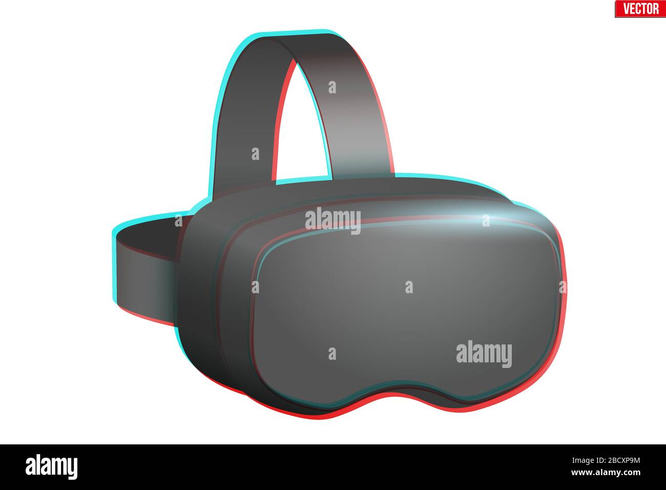 Original VR headset perspective view Stock Vector Image & Art - Alamy