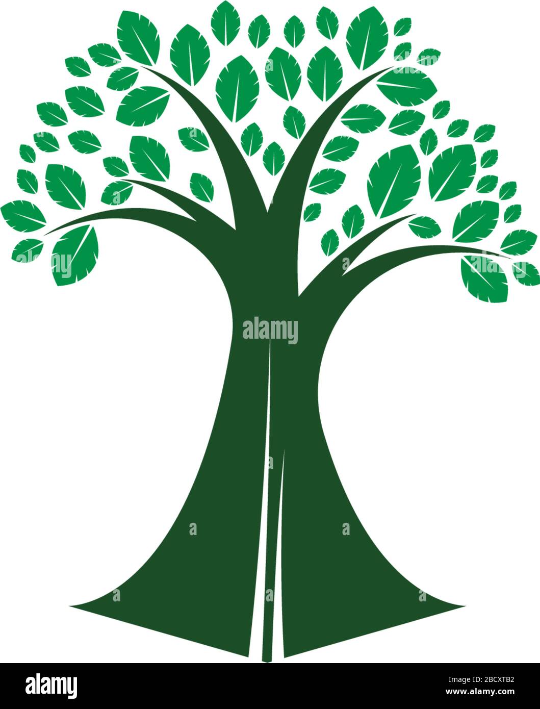 Tree icon logo template vector illustration Stock Vector Image & Art ...