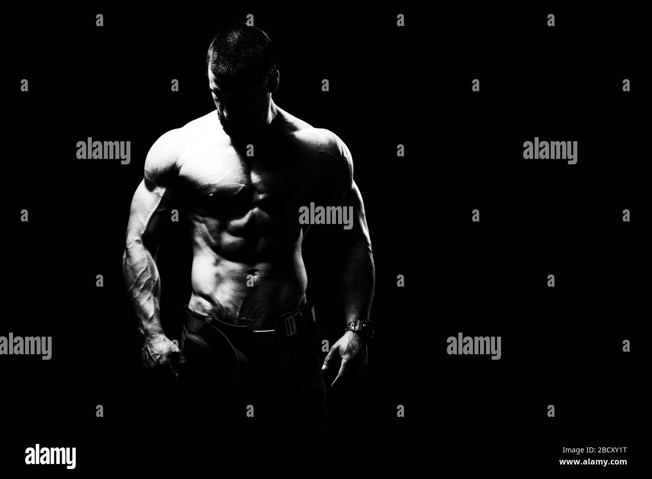 Pectoral muscle Black and White Stock Photos & Images Alamy