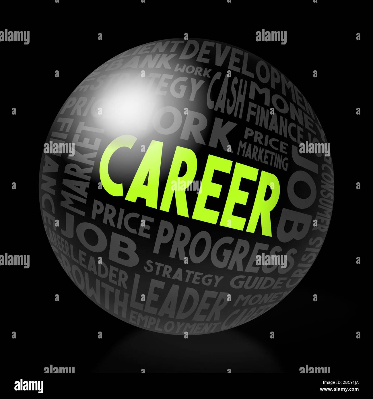 Job career round green hi-res stock photography and images - Alamy