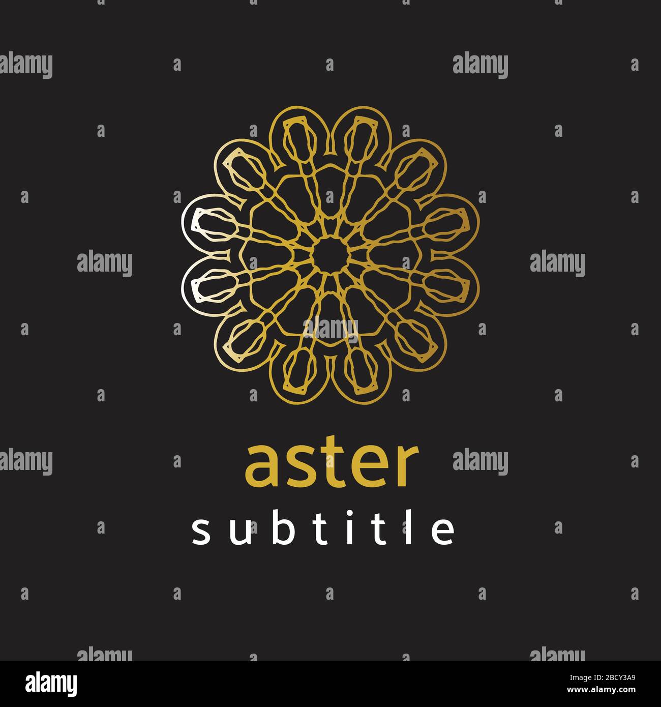 ornament logo Stock Vector