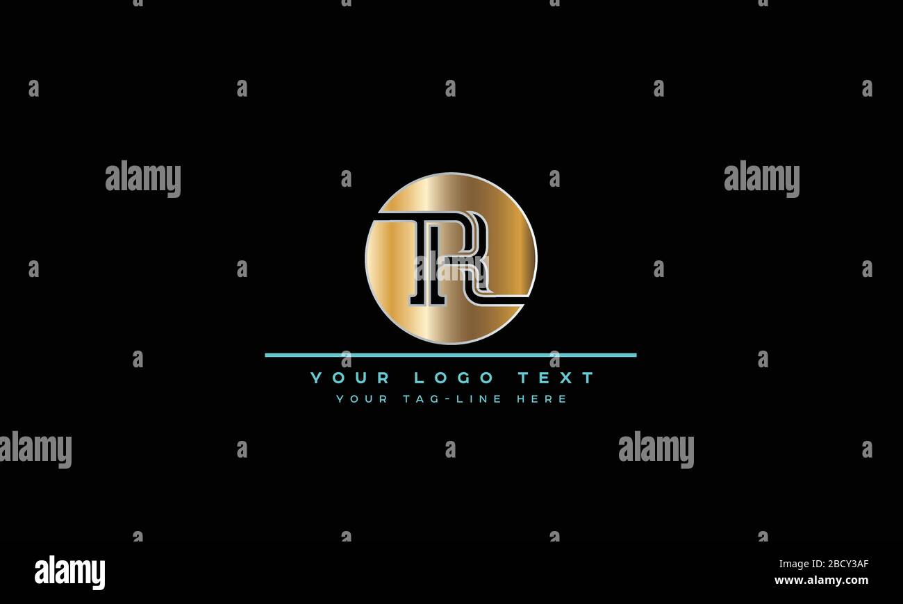 Abstract Letter R, RR Logo Design Stock Vector