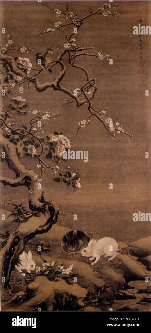 English 沈南蘋 雪梅群兎図 康煕55年 1716 渋谷区立松涛美術館寄託 橋本コレクション Shen Nanpi Pair Of Hares And Plum Blossom In The Snow A Hanging Scroll Color On Silk A Qing Dynasty Hashimoto Collection 日本語 沈南蘋 雪梅群兎図 康煕55年 1716 渋谷 English 沈南蘋 雪梅群兎図 康煕55年 1716 渋谷区立松涛美術館寄託 橋本コレクション Shen Nanpi Pair Of Hares And Plum Blossom In The Snow A Hanging Scroll Color On Silk A Qing Dynasty Hashimoto Collection 日本語 沈南蘋 雪梅群兎図 康煕55年 1716 渋谷