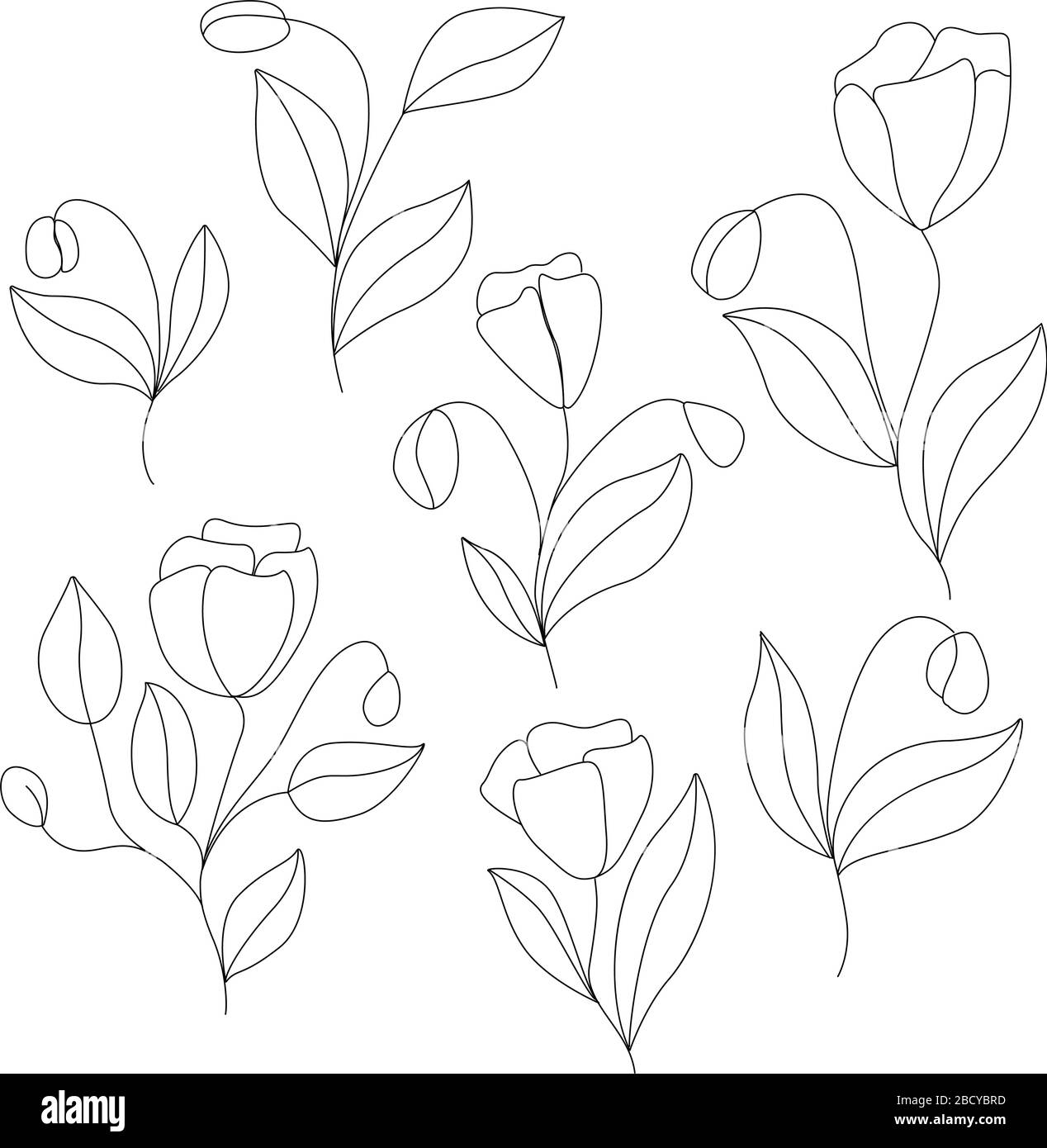 Linear Vector Drawing Of Simple Flowers On A White Background For The Design Of Wallpaper Wrapping Paper Textiles Bedding Pillows Tablecloths Stock Vector Image Art Alamy,Living Room Home Color Design Ideas