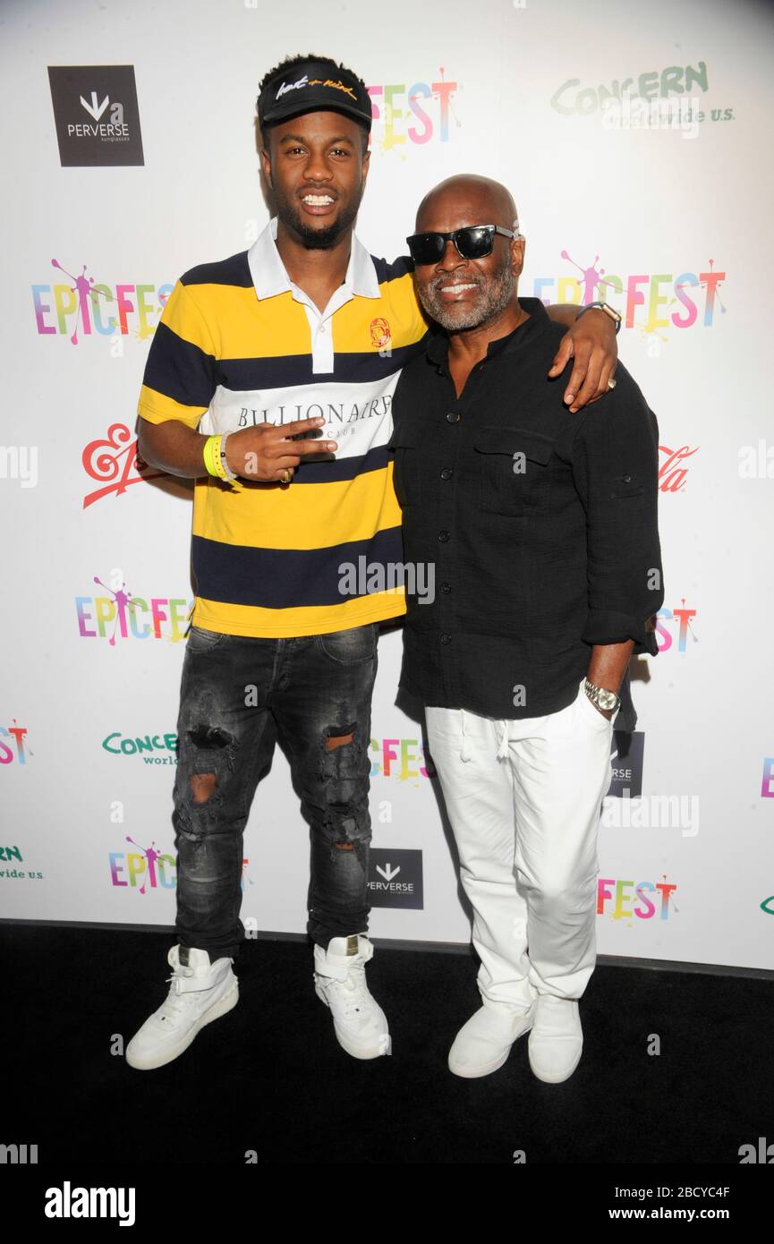 Casey Rapper (L-R) Rapper Casey Veggies and L.A. Reid attend EpicFest 2016 hosted by ...