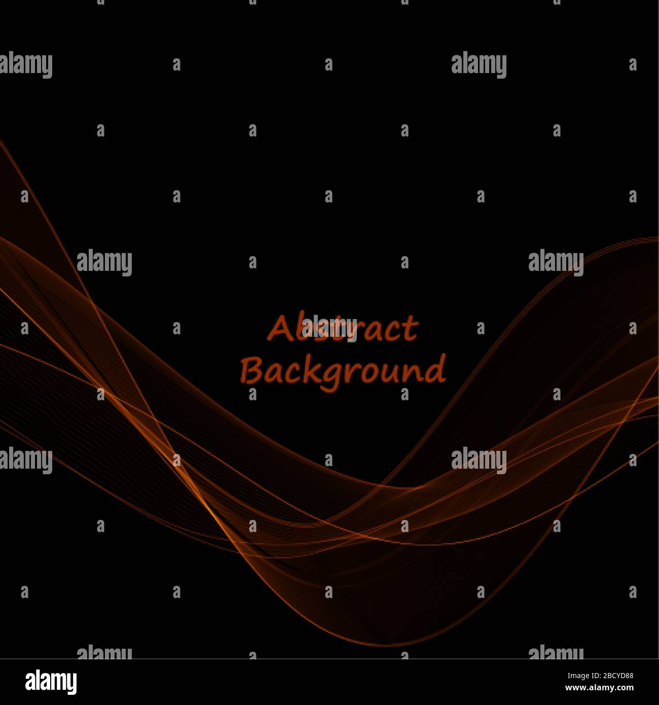 neon gold abstract wave. vector background Stock Vector