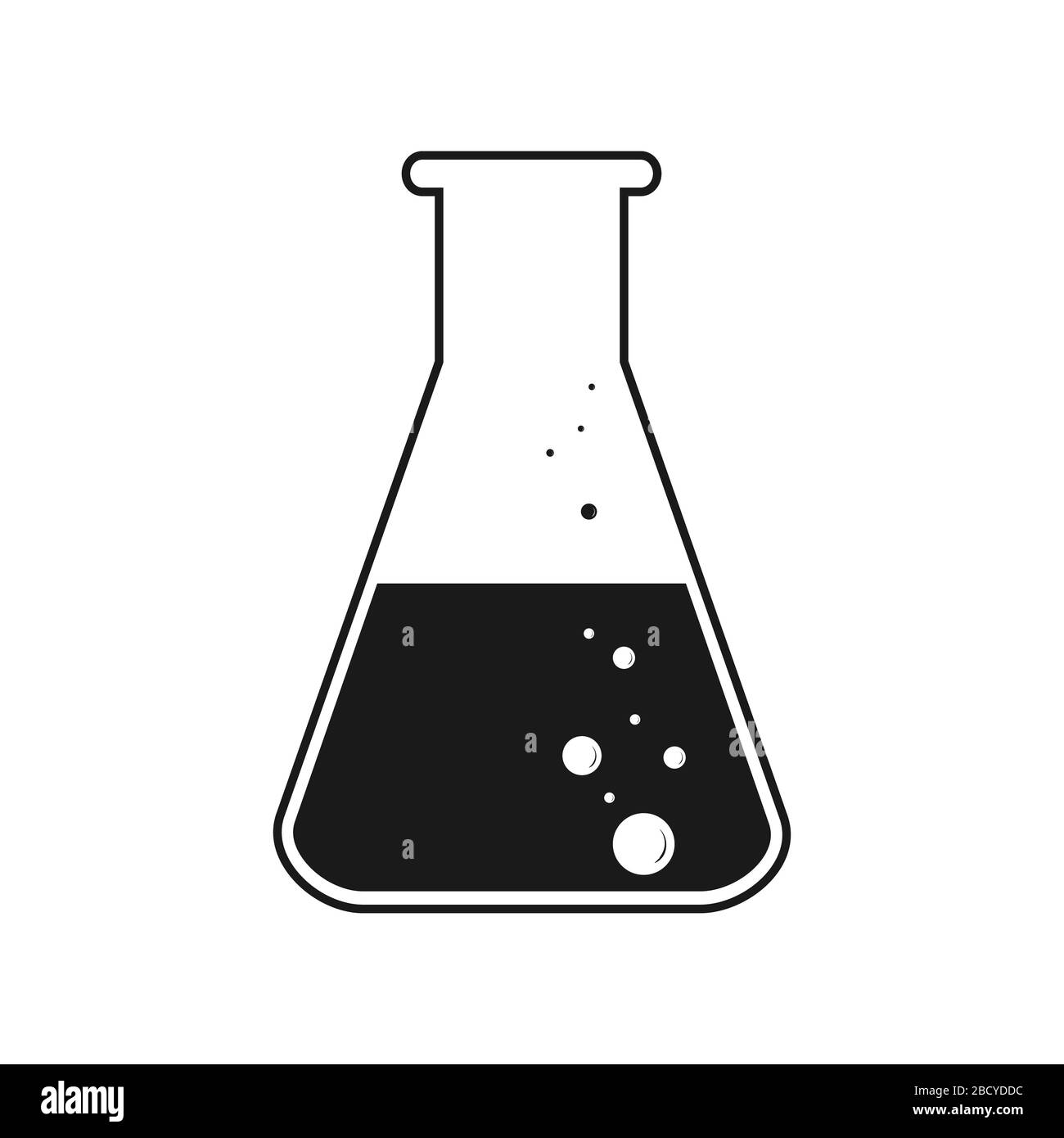 Vector icon. Test tube with liquid. Vector stock illustration. Simple ...