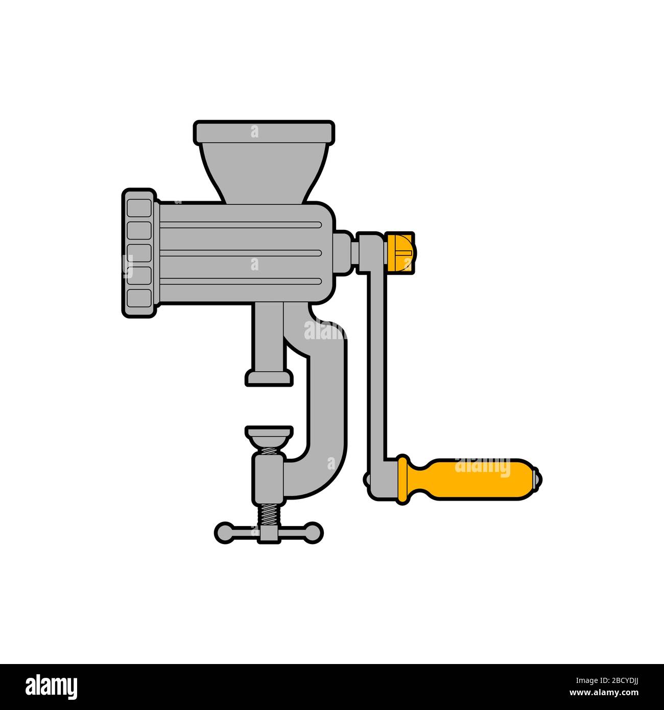 Meat grinder isolated. hasher cartoon. mincer vector illustration Stock