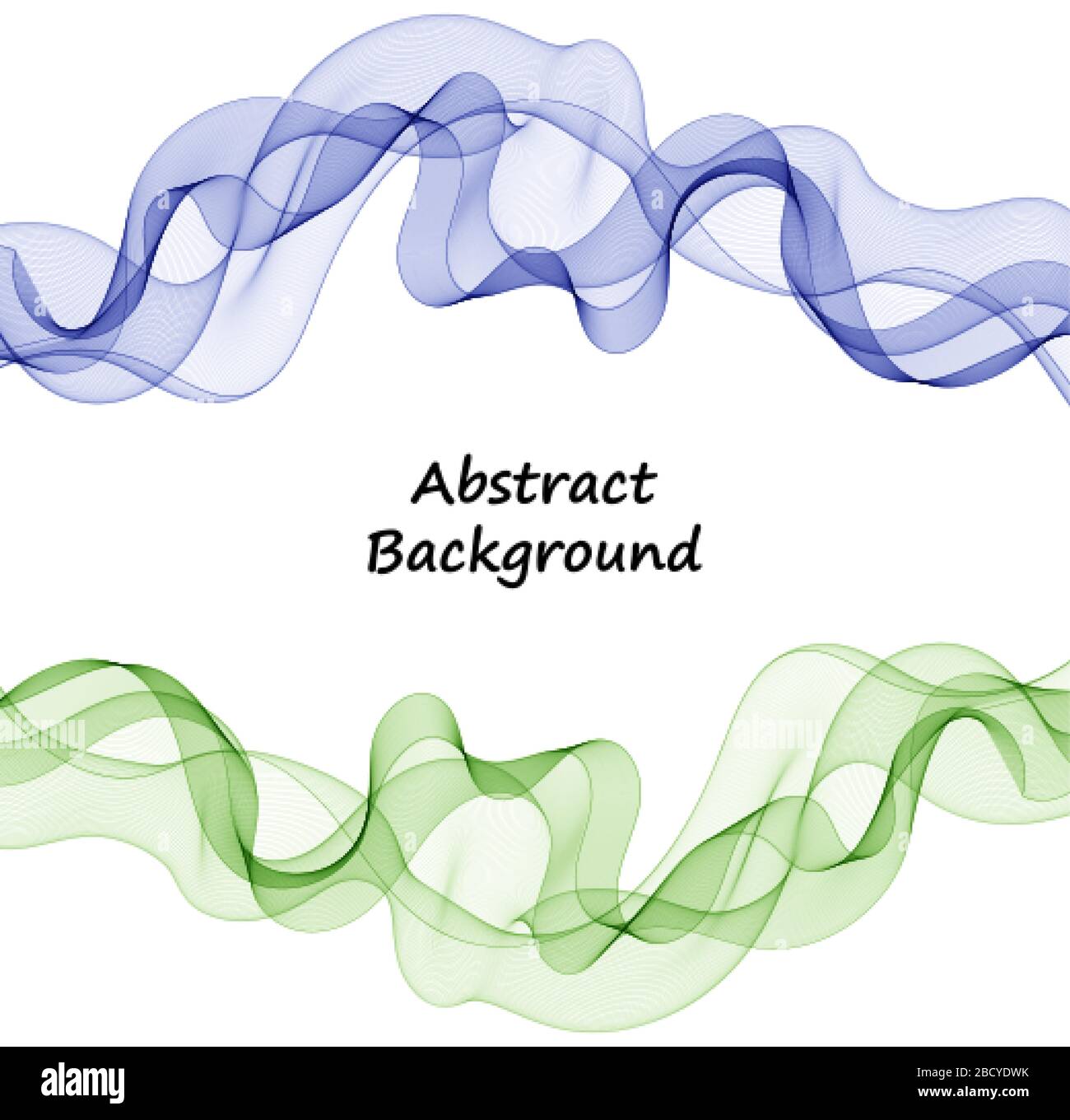 set of color waves. abstract vector background Stock Vector