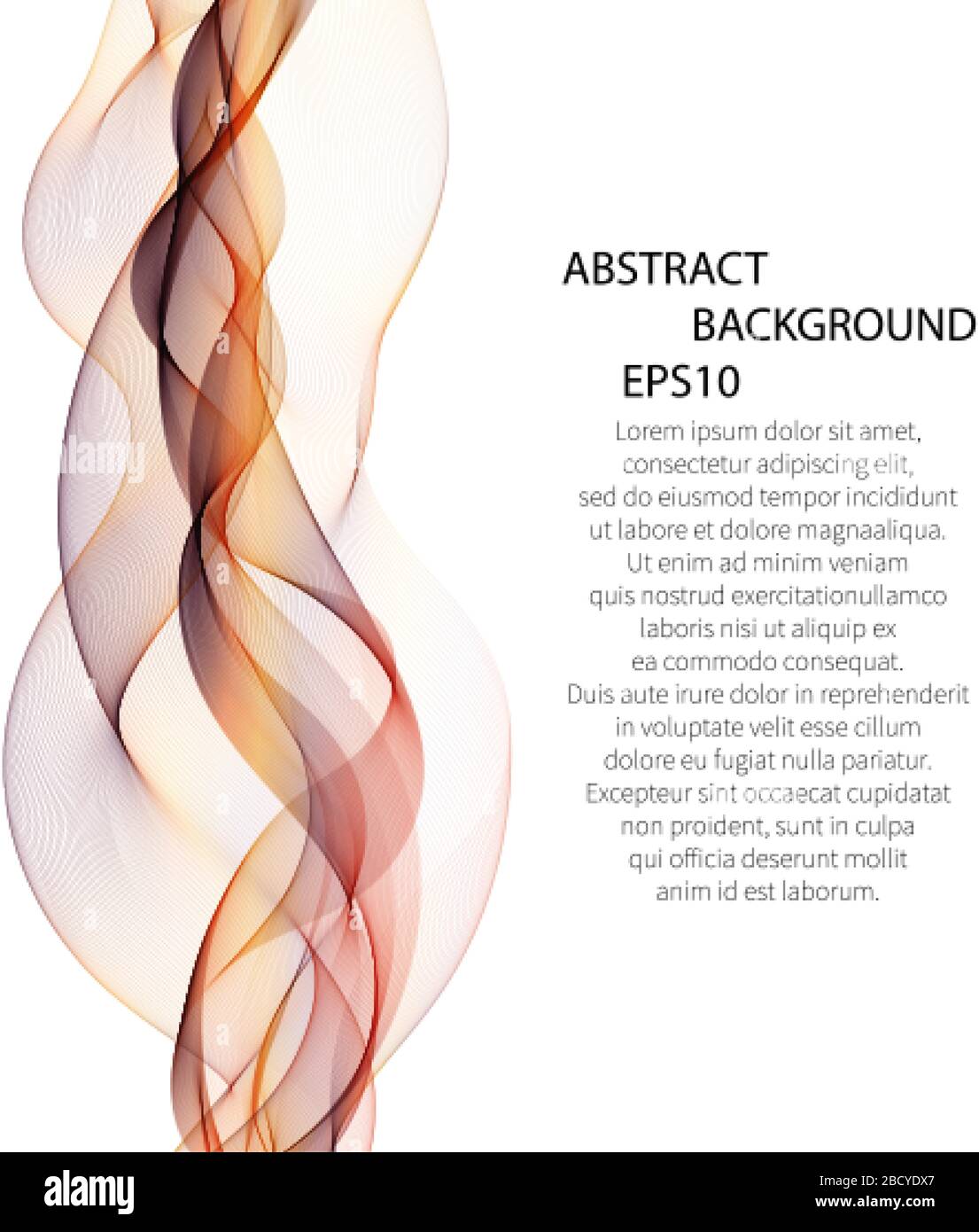 color abstract background. vector wave Stock Vector