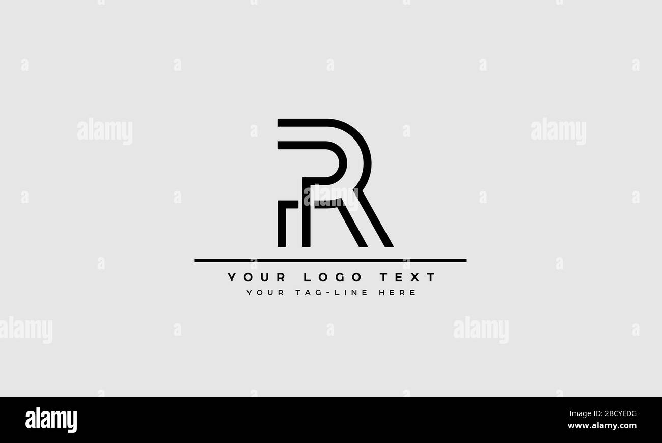 Abstract Letter R, RR Logo Design Stock Vector Image & Art - Alamy