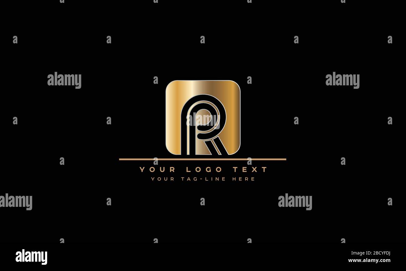 Abstract Letter R, RR Logo Design Stock Vector