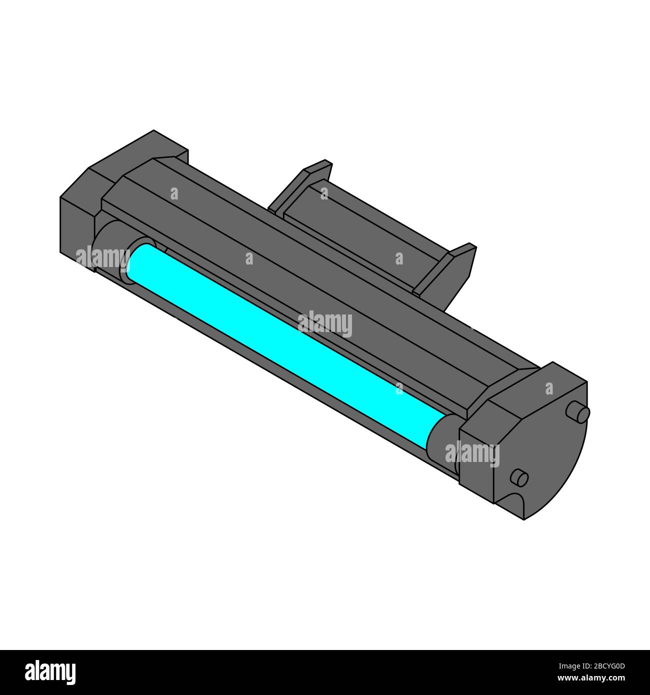 Printer toner cartridge isolated. ink Laser Jet printer Stock Vector Image  & Art - Alamy