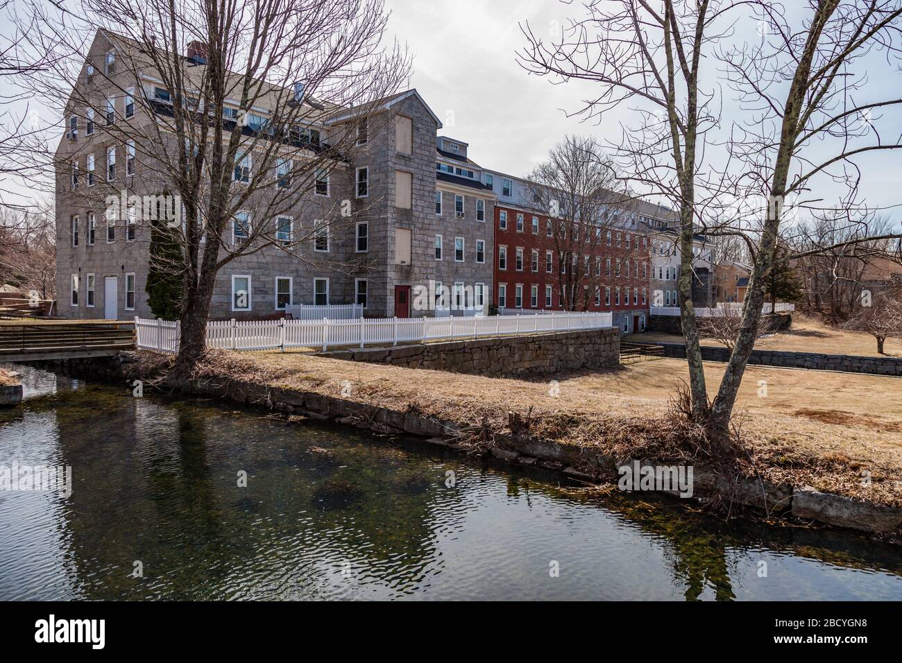 Crown and Eagle Mill, now senior citizen apartments Stock Photo
