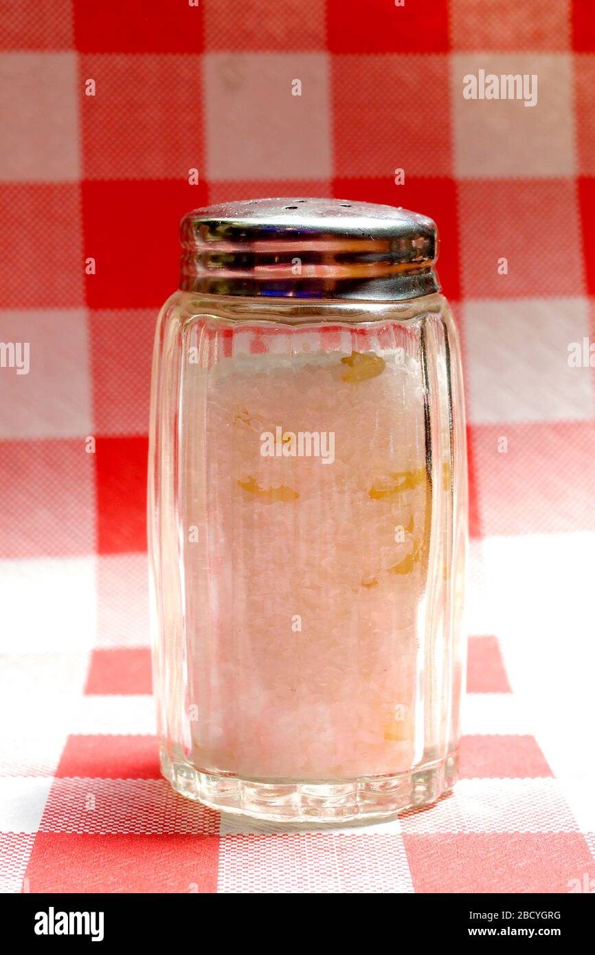 salt shaker to flavor your dishes with rice to absorb moisture Stock