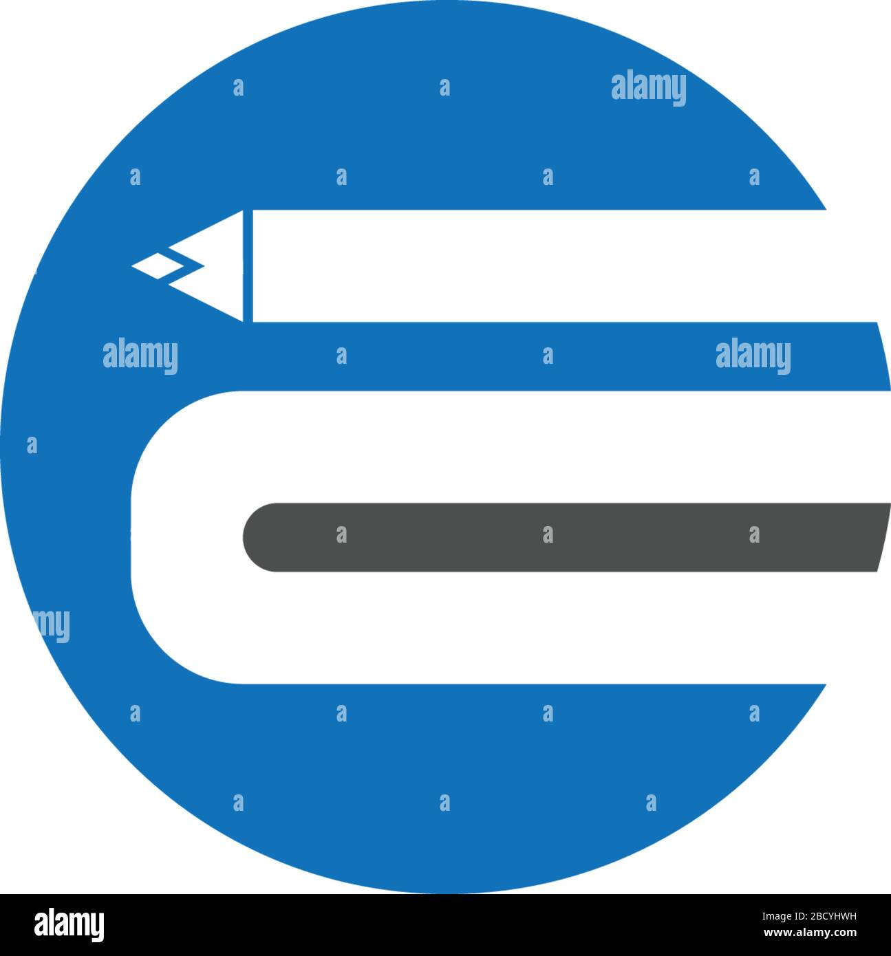 Letter E logo icon illustration. e-learning concept education Stock Vector