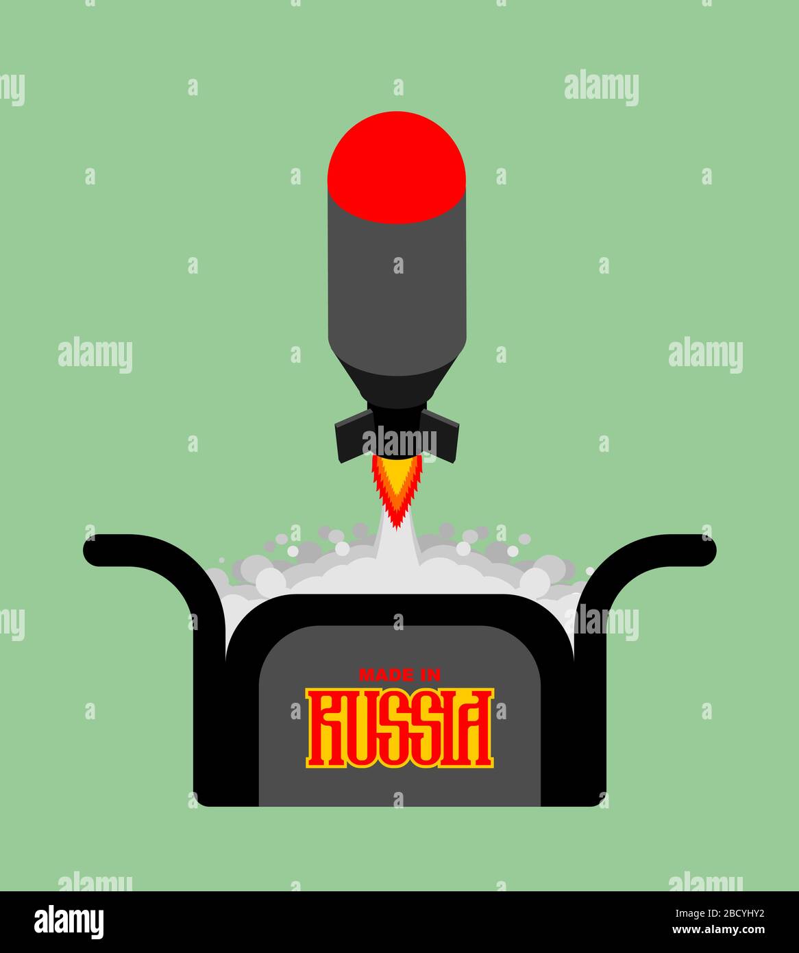 Missile launch from russian winter cap secret weapon of russia flying