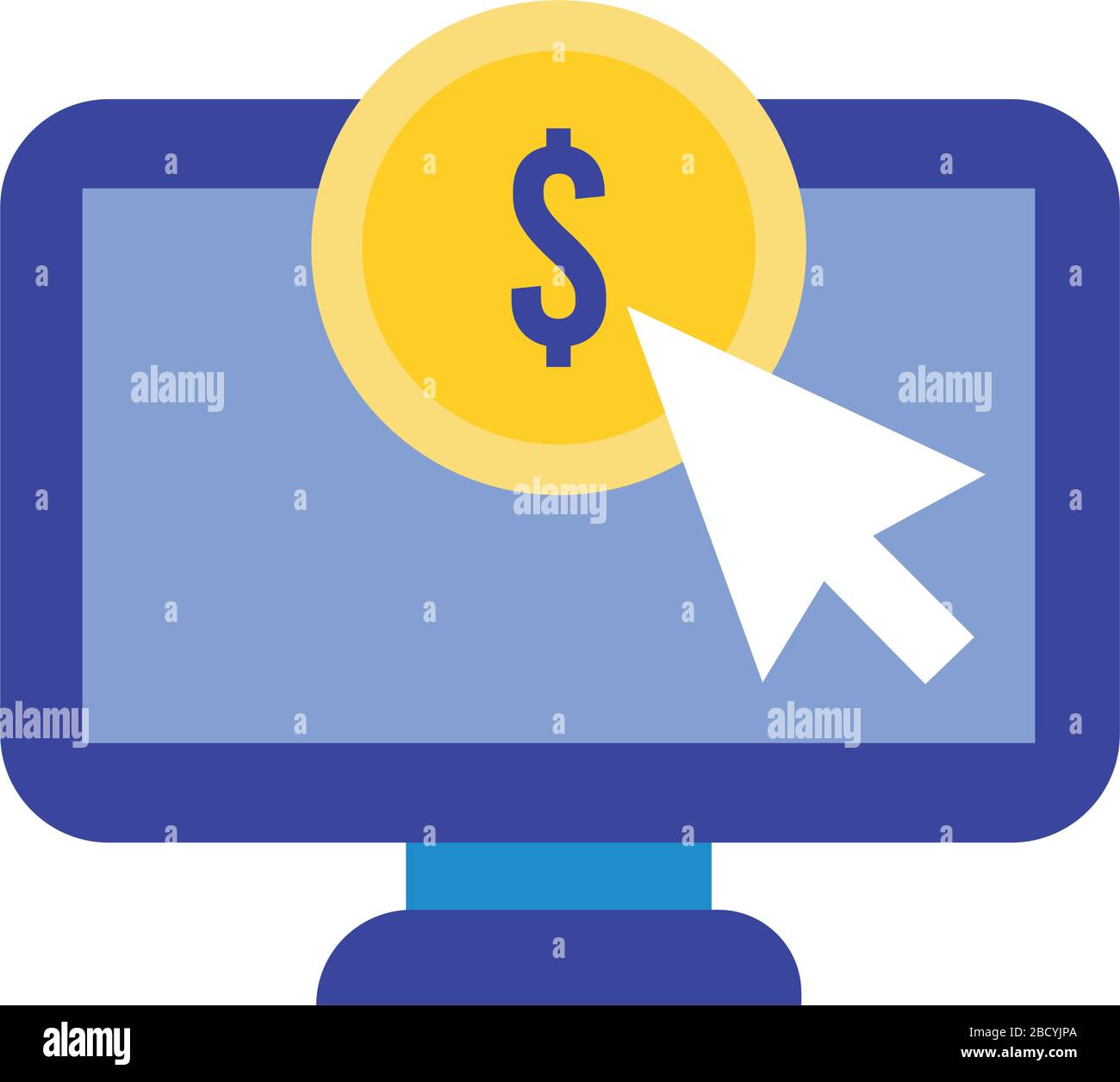 Desktop computer coin dollar hi-res stock photography and images - Alamy