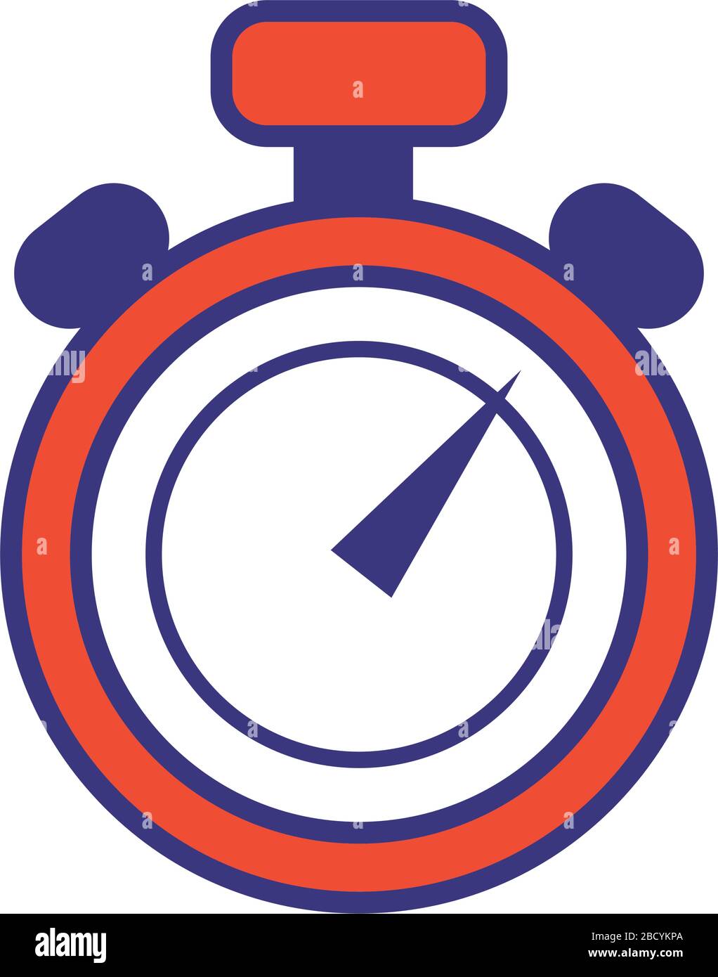 timer chronometer counter line and fill style Stock Vector Image & Art ...