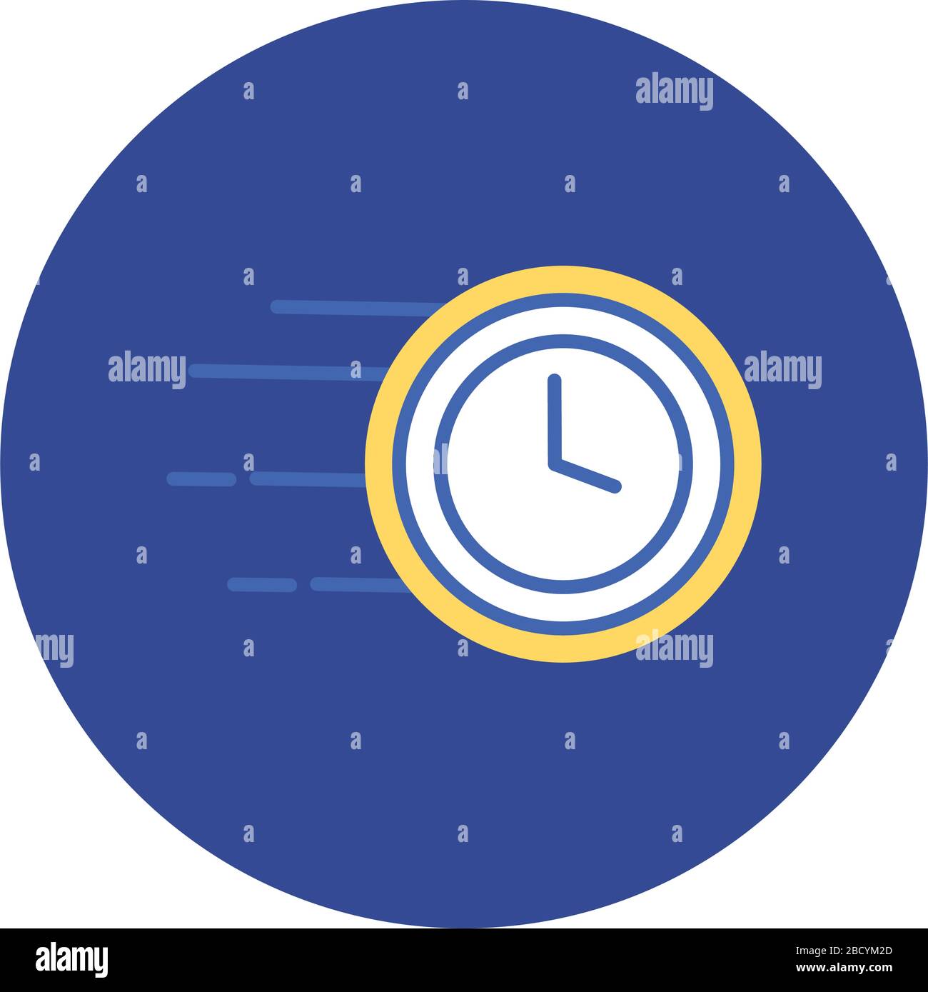 time clock watch block and flat style Stock Vector Image & Art - Alamy