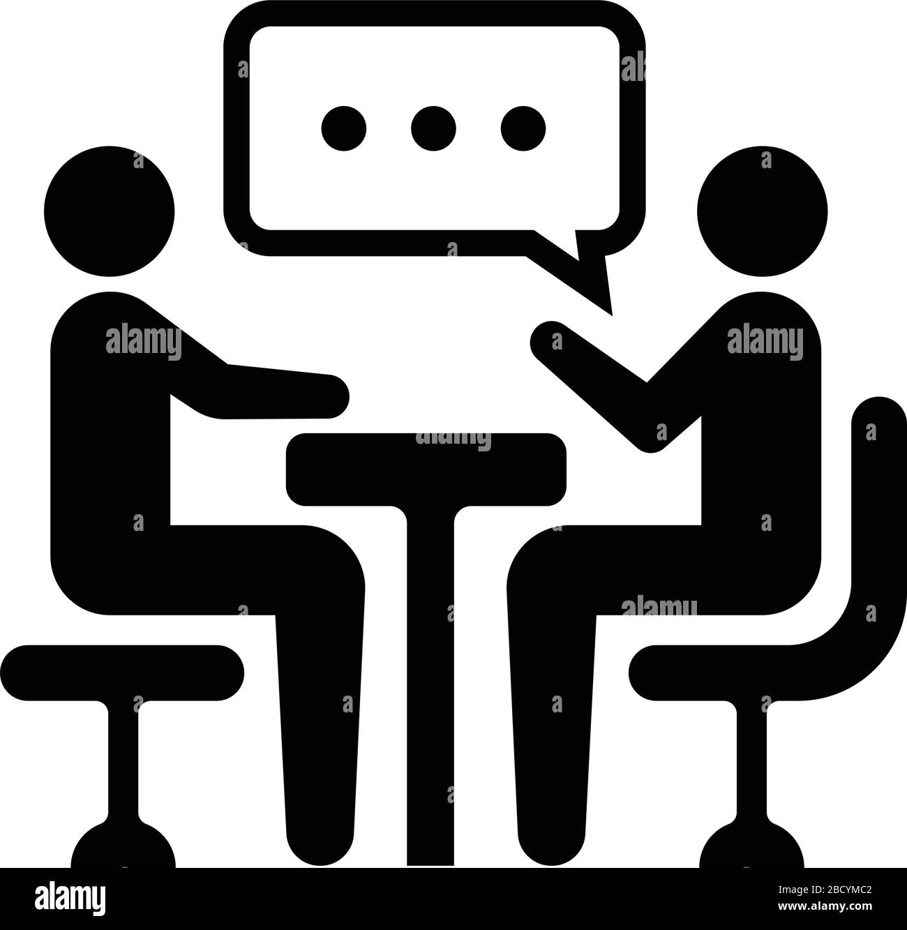 meeting, discussion, conversation icon Stock Vector