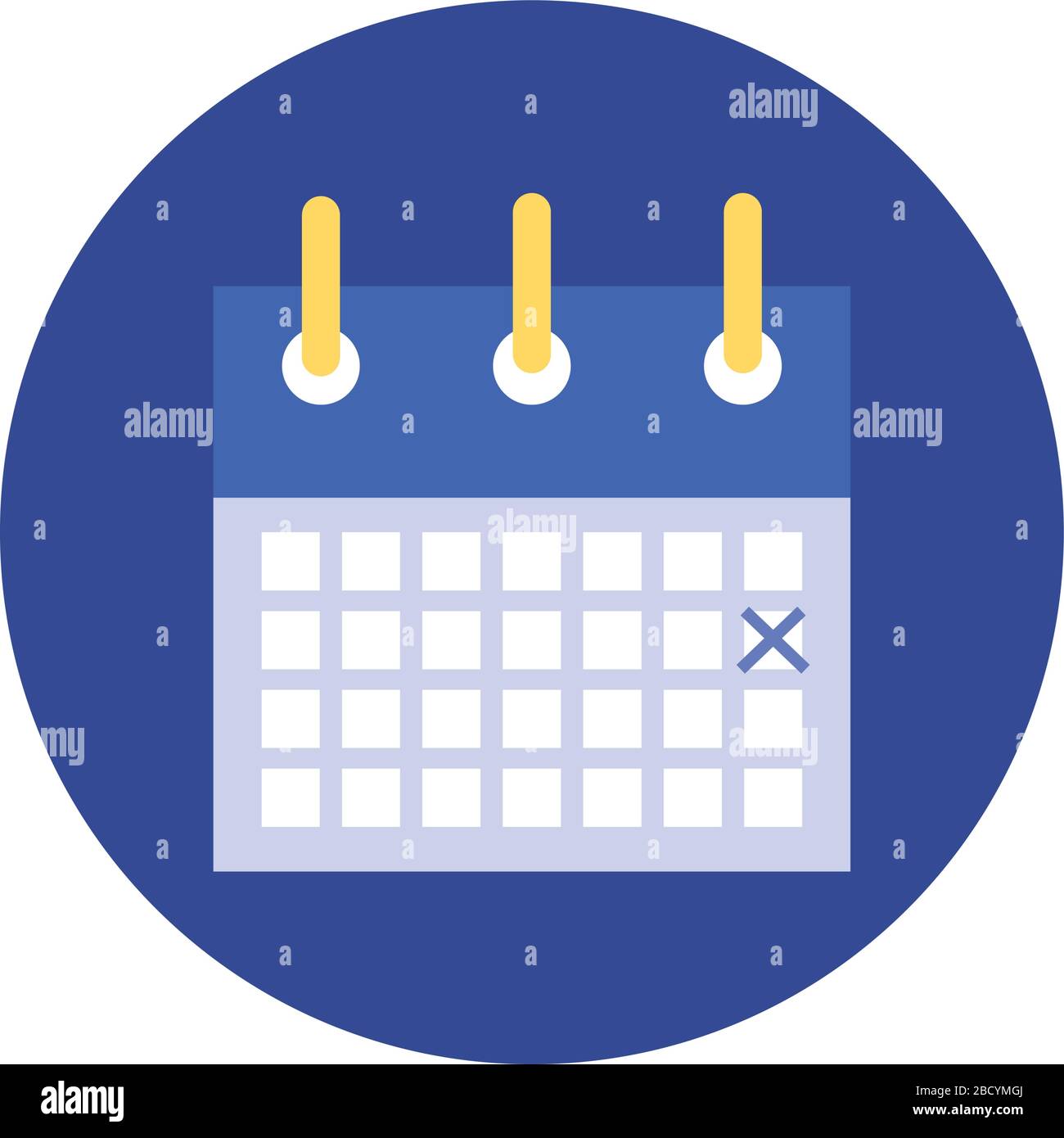 calendar reminder block and flat style icon Stock Vector Image & Art ...