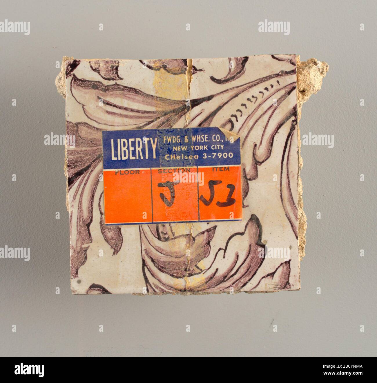 Wall facing. Research in ProgressTwo vertical rectangles, twentythree