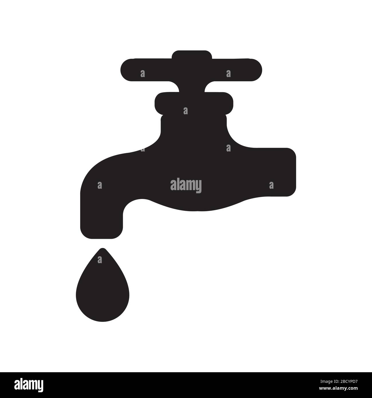 waterworks / faucet / water tap icon Stock Vector