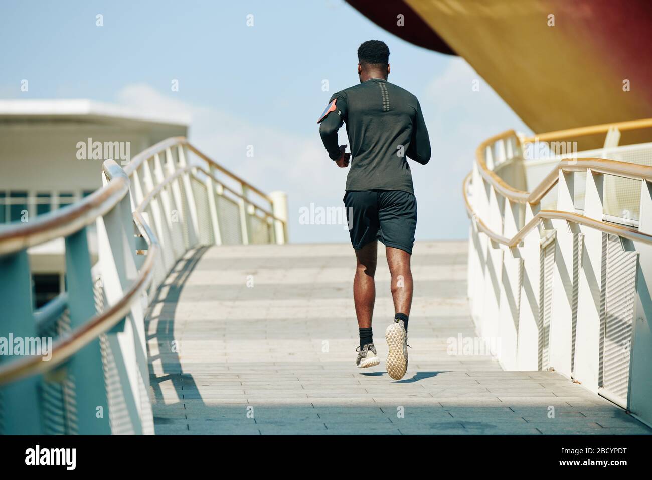 Rear view fit african american hi-res stock photography and images - Alamy