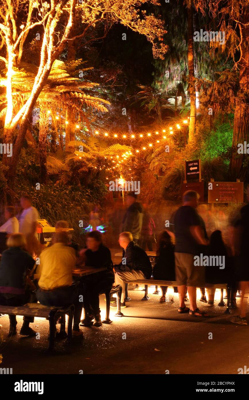 Lights in new plymouth gardens hires stock photography and images Alamy