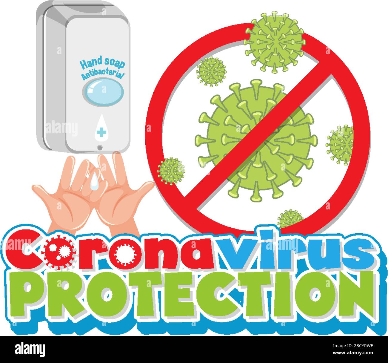 Cleaning hand with hand soap illustration Stock Vector Image & Art Alamy