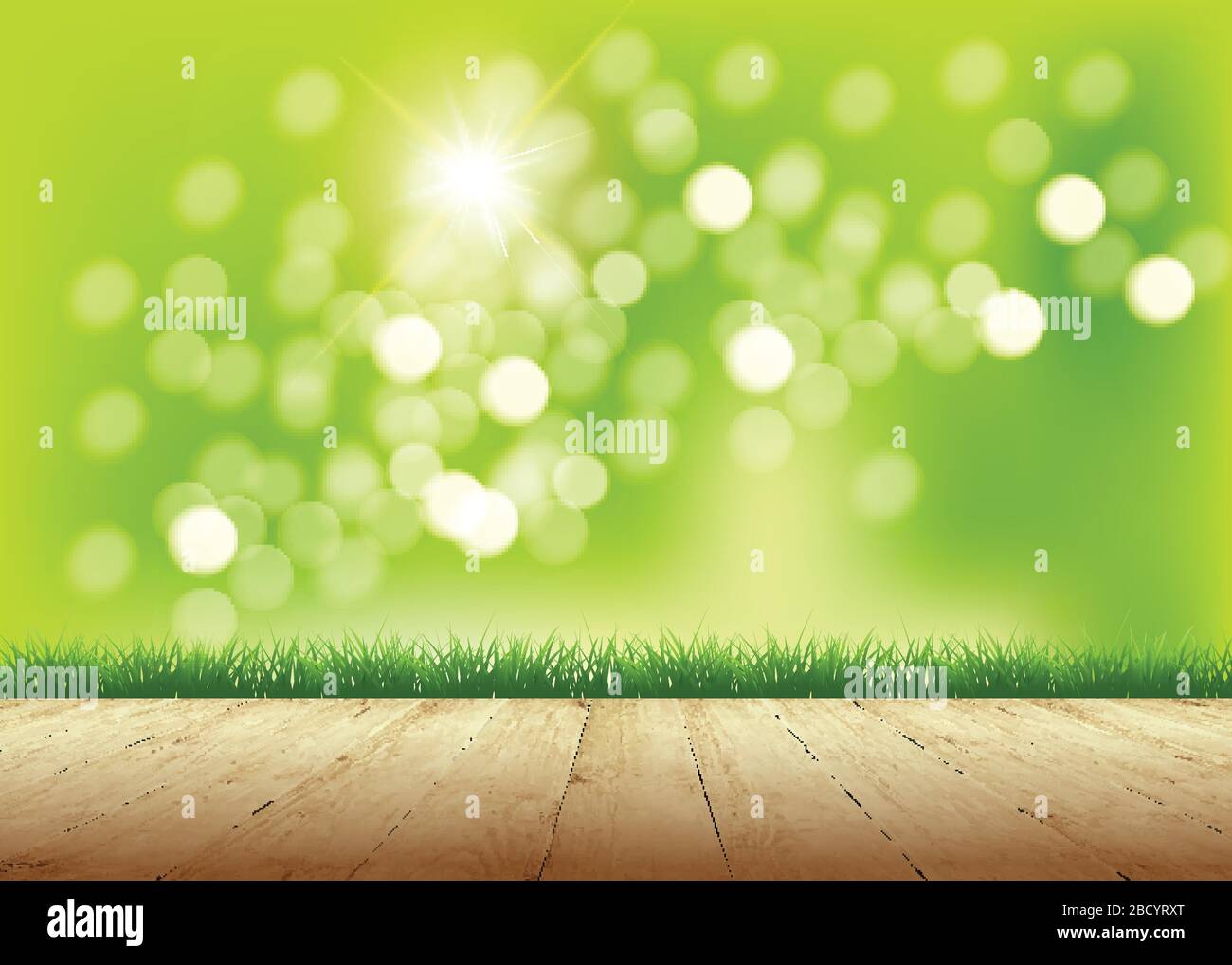 Fresh spring atmosphere natural background Stock Vector