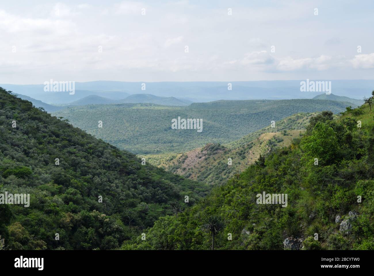Panoramic mountain landscapes in rural Kenya, Oloroka Mountain Range