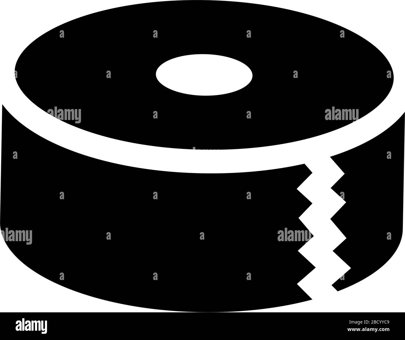 Duct tape, gaffer tape, packing tape vector icon illustration Stock Vector