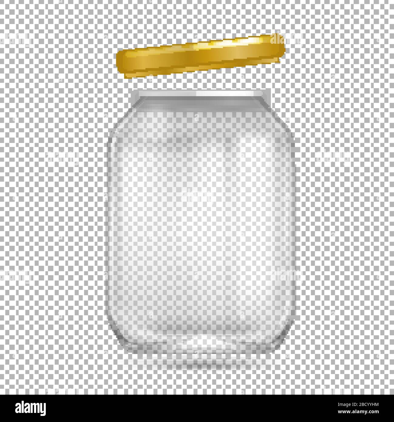 Download Clear Glass Jar With Yellow Lid On Transparent Background Illustration Stock Vector Image Art Alamy Yellowimages Mockups