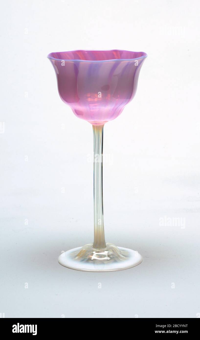 Wine glass. Research in ProgressFlowershaped cup with pink and mauve
