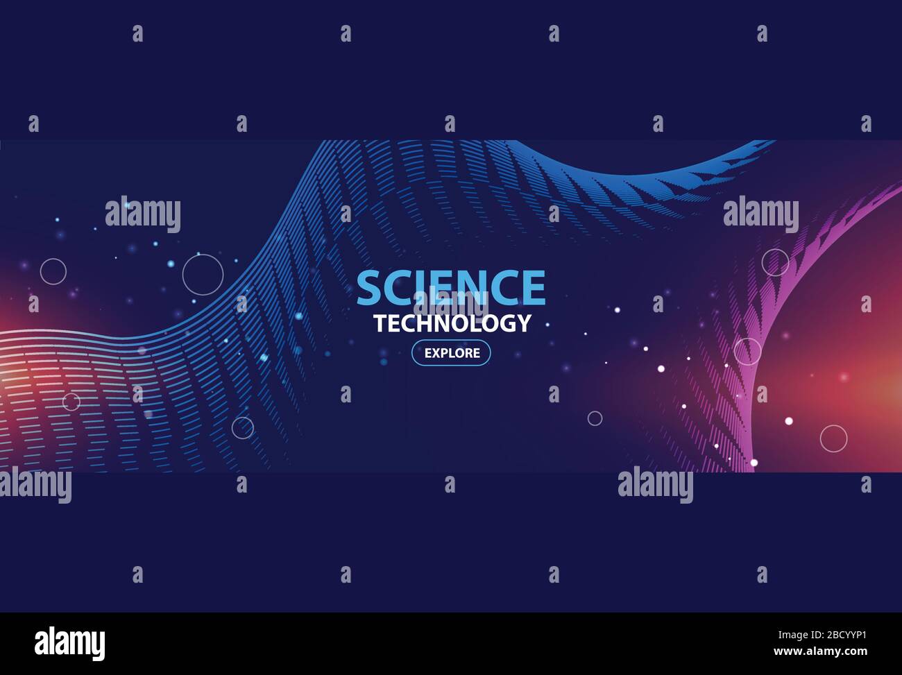 Network data transfer abstract background Stock Vector