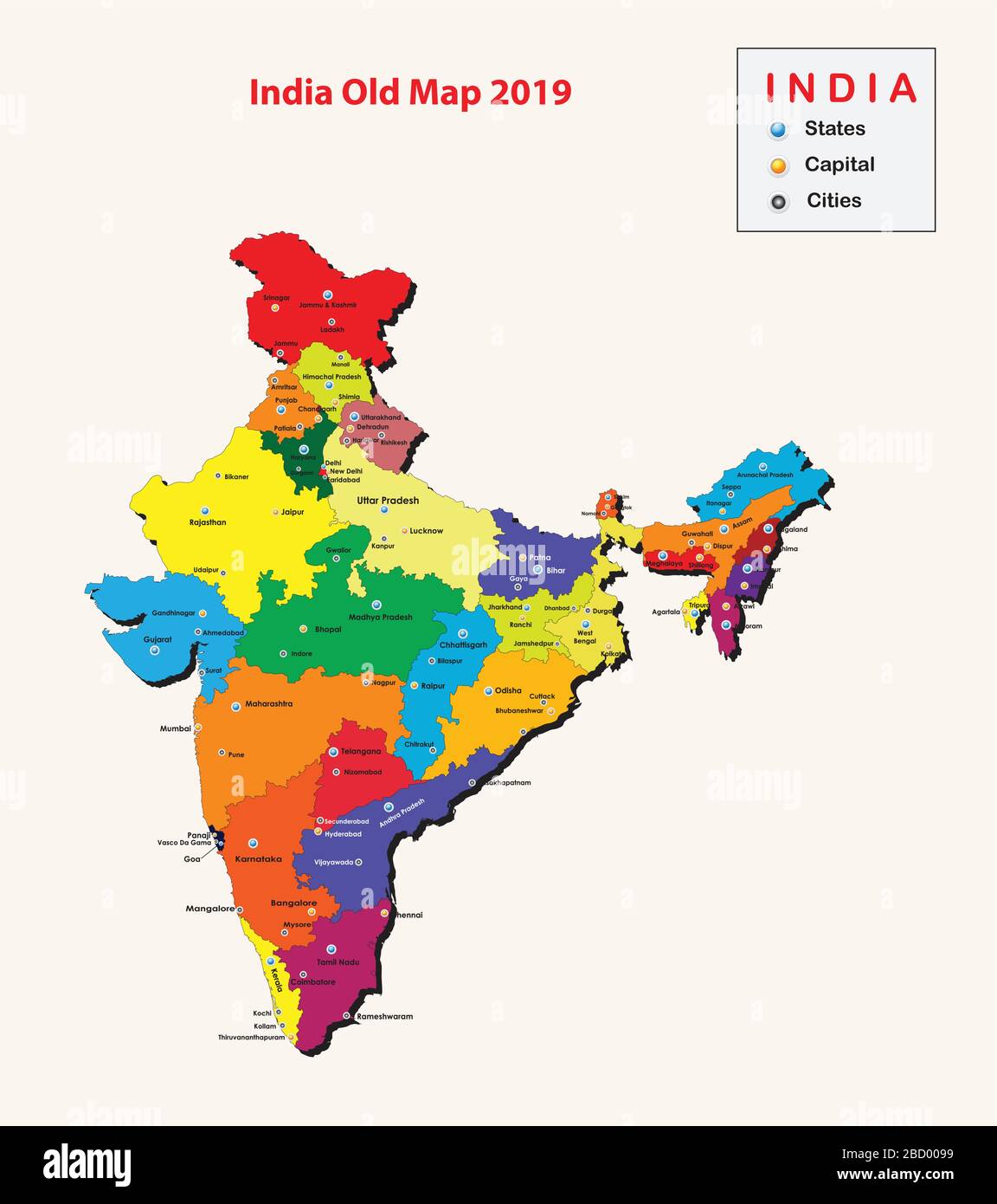 india map with states and capitals and cities States Capital And Cities In India Popular Cities In India india map with states and capitals and cities