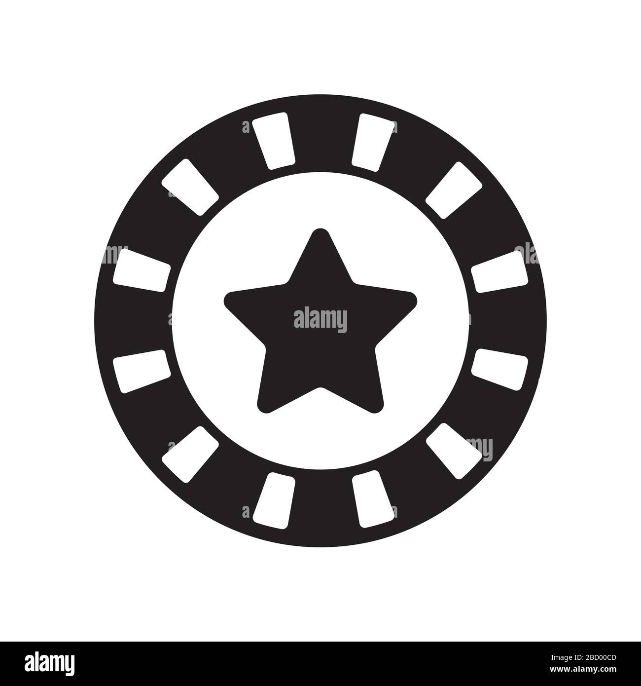 casino coin icon Stock Vector