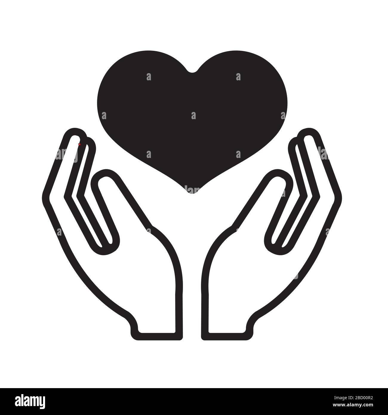 love, support, compassion, care vector icon Stock Vector Image & Art ...